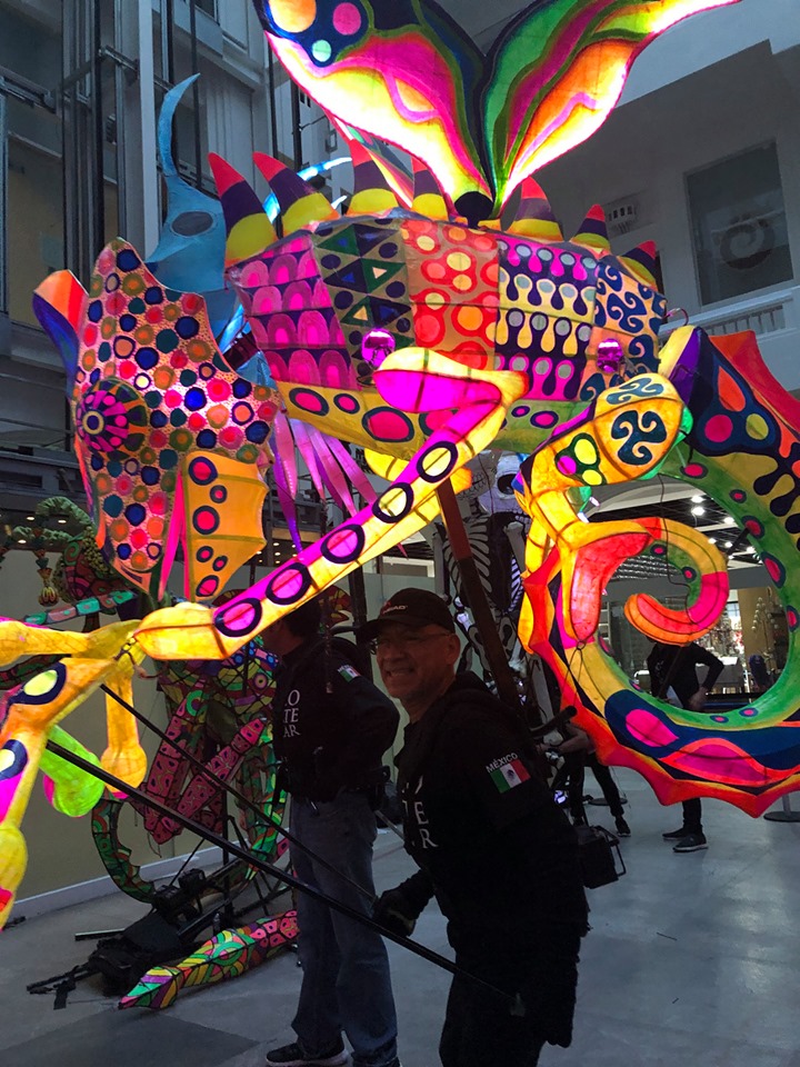 Iluminan Alebrijes Alameda Central en la Noche de Museos