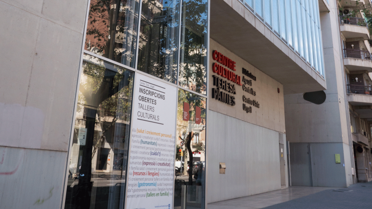 Antonio Orejudo en la Biblioteca Teresa Pamies, Barcelona