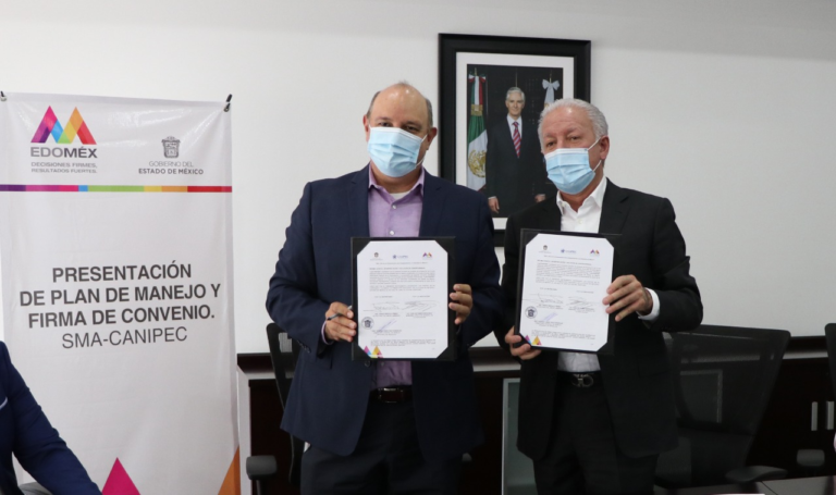 Firman GEM y CANIPEC convenio de concertación en materia de economía circular y manejo de residuos post-consumo