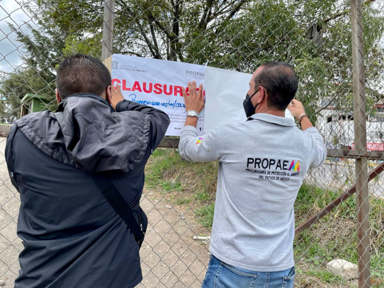 Clausura Procuraduría Ambiental Mexiquense relleno sanitario en Atizapán de Zaragoza