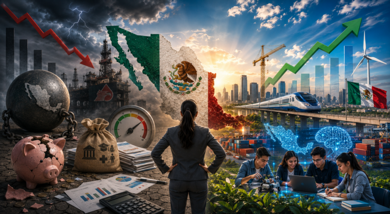 México crece poco: el reto económico detrás de las grandes promesas Inteligencia Artificial y T-MEC: México frente al desafío de no quedarse atrás
